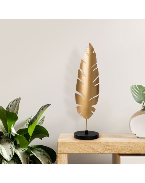 Objet décoratif DM-003 doré/noir - 51x13x13 cm