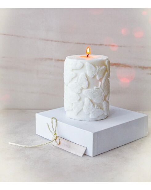 Candela profumata alla vaniglia bianca - 11x7 cm
