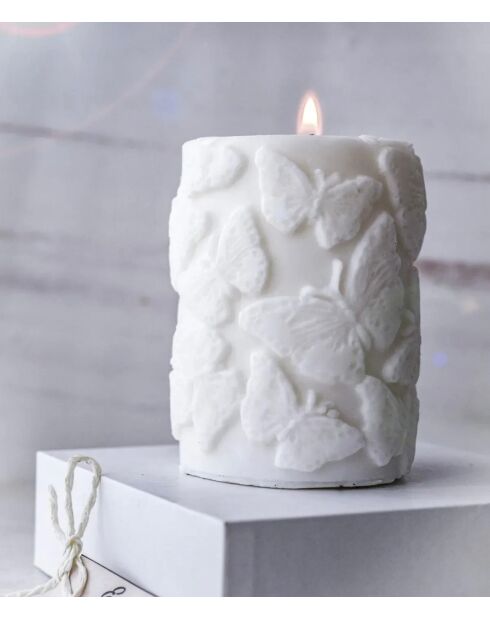 Candela profumata alla vaniglia bianca - 11x7 cm