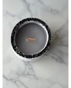 Vela Glamour Candle 7TM-2 gris/blanca, 7 x 10 x 7 cm