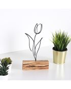 Objet décoratif M-036 noir - 17x30x3,5 cm