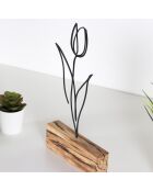 Objet décoratif M-036 noir - 17x30x3,5 cm