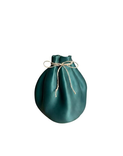 Vaso arcobaleno verde petrolio - H.20cm