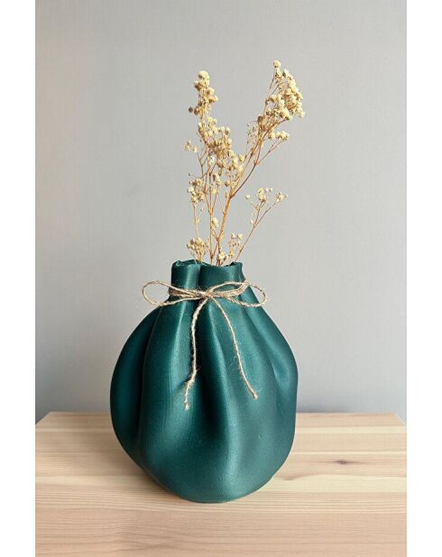 Vaso arcobaleno verde petrolio - H.20cm
