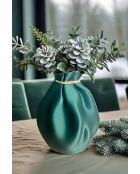 Vaso arcobaleno verde petrolio - H.20cm