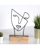 Deko-Objekt M-034 schwarz - 17x30x3,5 cm