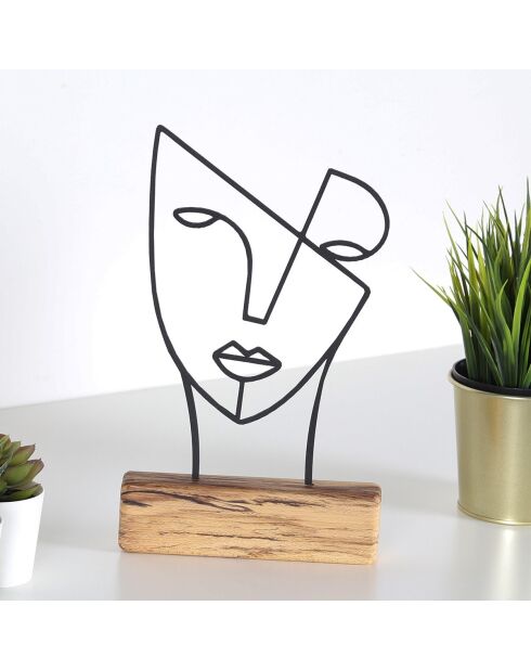 Deko-Objekt M-034 schwarz - 17x30x3,5 cm