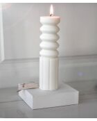 Candela profumata alla vaniglia bianca - H.19 cm