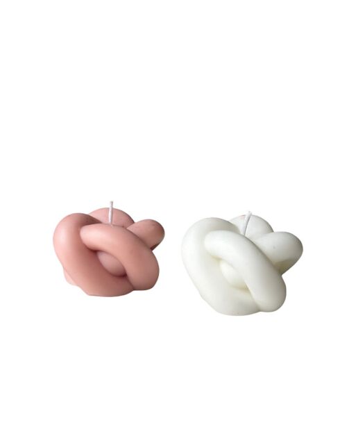 Glamour Candle 42ST roze/witte kaarsenset - 2 stuks