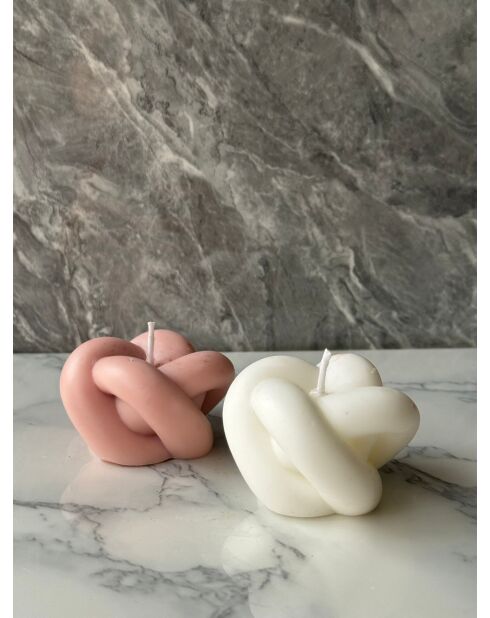 Glamour Candle 42ST roze/witte kaarsenset - 2 stuks