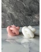 Set di candele Glamour Candle 42ST rosa/bianco - 2 pezzi