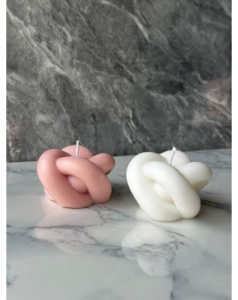 Glamour Candle 42ST roze/witte kaarsenset - 2 stuks