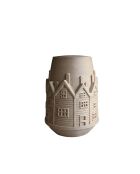 Vaso Winter House beige - H.20cm