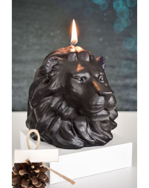 Candela profumata alla vaniglia nera - 16x15 cm