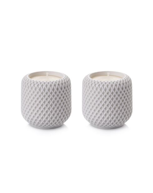 Set di candele bianche Hasır Mum - 2 pezzi