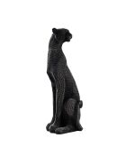 Objet décoratif Léopard noir - 15x15x45 cm