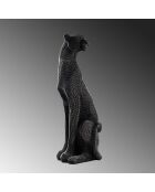 Objet décoratif Léopard noir - 15x15x45 cm