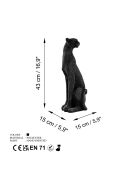 Objet décoratif Léopard noir - 15x15x45 cm