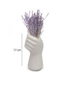 Vase HMY-6404 blanche - H.17cm