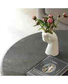 Vase HMY-6404 blanche - H.17cm