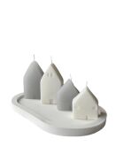 Glamour Candle 36ST weißes Kerzenset, 5-teilig