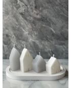 Glamour Candle 36ST weißes Kerzenset, 5-teilig