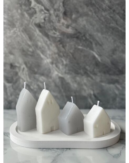 Glamour Candle 36ST witte kaarsenset - 5 stuks