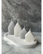 Glamour Candle 36ST weißes Kerzenset, 5-teilig