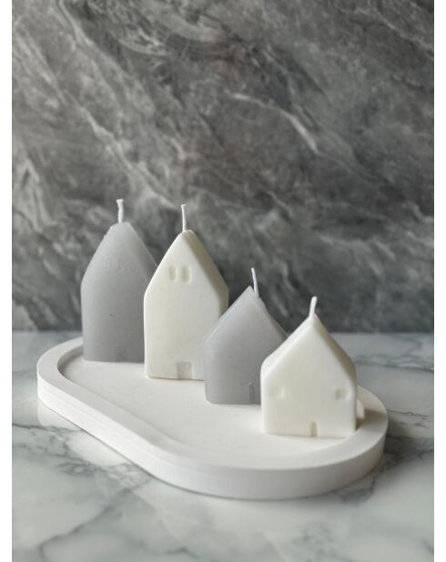 Glamour Candle 36ST witte kaarsenset - 5 stuks