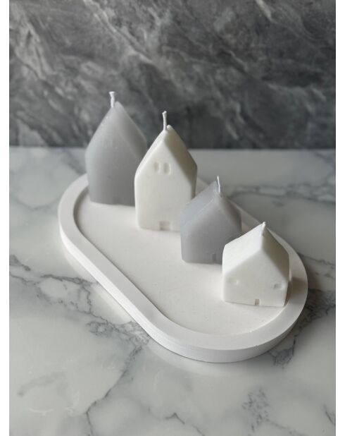 Glamour Candle 36ST witte kaarsenset - 5 stuks