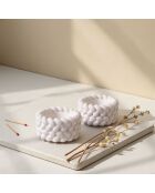 Set di candele bianche Hasır Sepet - 6 pezzi