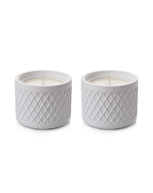 Set di candele bianche Bakleda - 2 pezzi