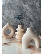 Glamour Candle 5ST Vasenset, 8 x 8 x 10 cm, beige