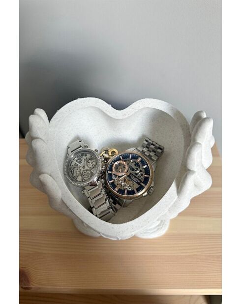 Objet décoratif Heart blanc - 16,5x12,5x17,5 cm