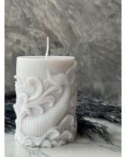 Vela blanca Glamour Candle 10M - 6x10x6 cm