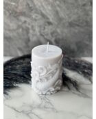 Vela blanca Glamour Candle 10M - 6x10x6 cm