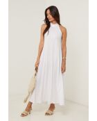 Robe 100% lin Thaïs blanche