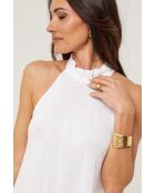 Robe 100% lin Thaïs blanche