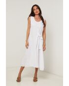 Robe 100% lin Zoé blanche