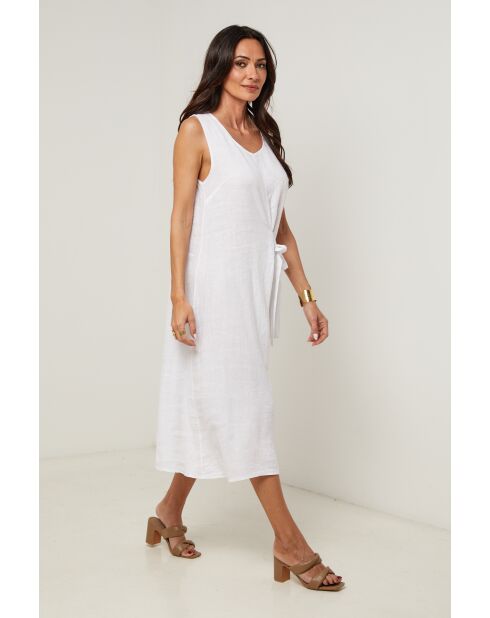 Robe 100% lin Zoé blanche