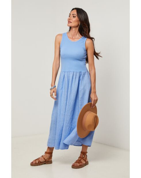 Robe Clara indigo