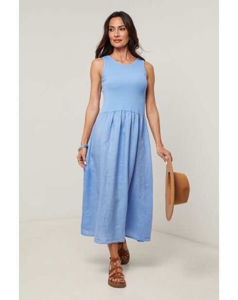 Robe Clara indigo