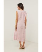 Robe 100% lin Zoé rose