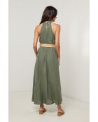 Robe 100% lin Thaïs kaki