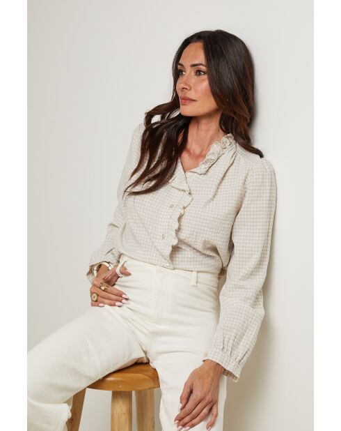 Chemise Élise beige