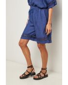 Short 100% lin Mila marine