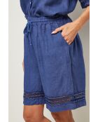 Short 100% lin Mila marine