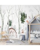 Papier peint panoramique Bambi & Co multicolore - 336x260 cm