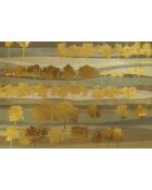 Papel pintado panorámico Vallons dorésvert - 384x270 cm