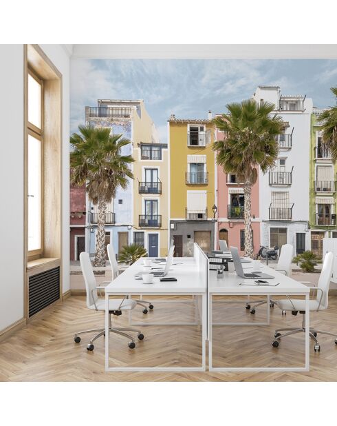Papier peint panoramique Lisboa multicolore - 384x275 cm